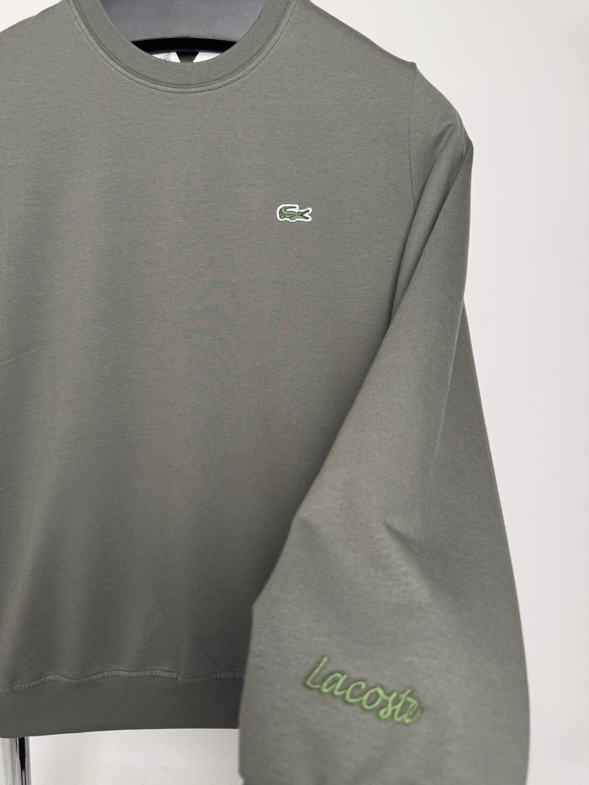 Lacoste Kol Nakış Haki Sweatshirt - Görsel 2