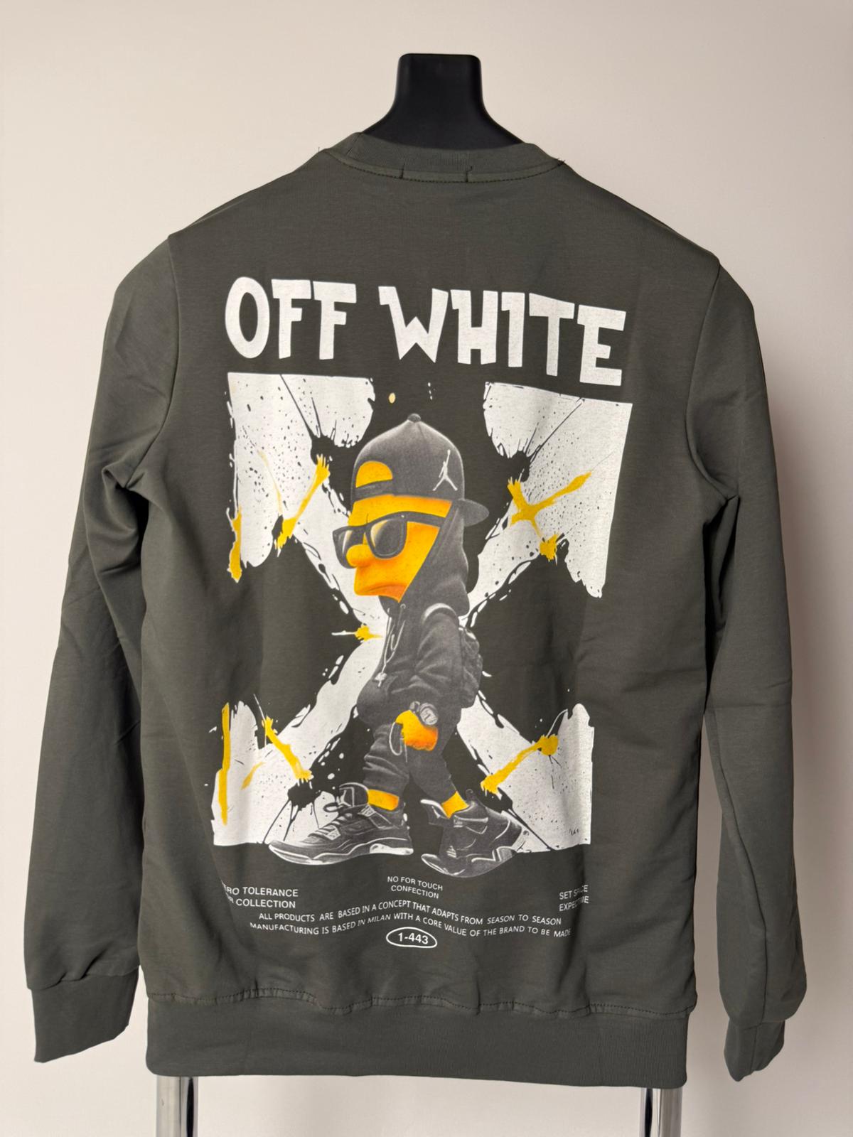 Off-White Haki Sweatshirt - Görsel 2
