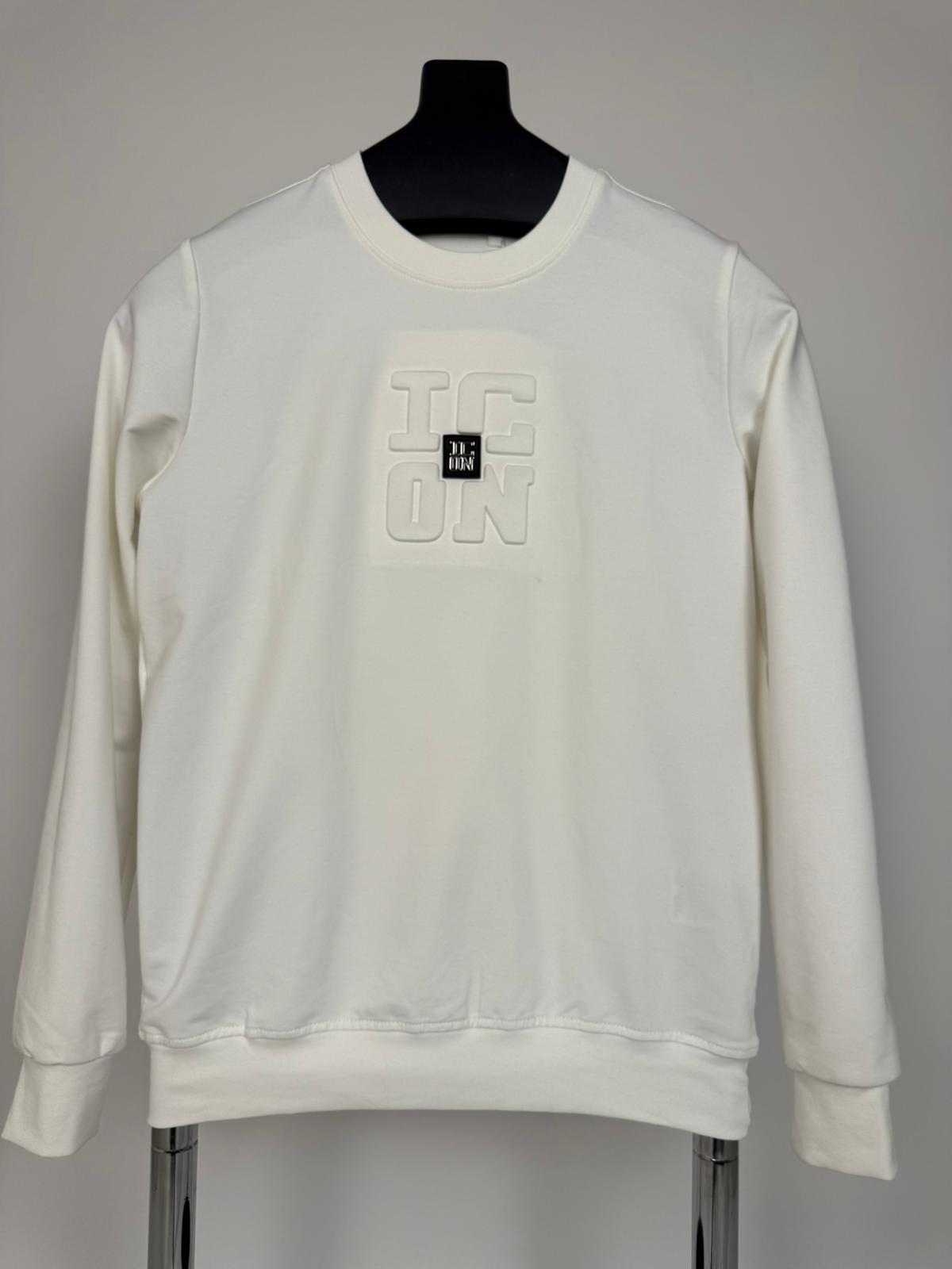 Icon Beyaz Sweatshirt