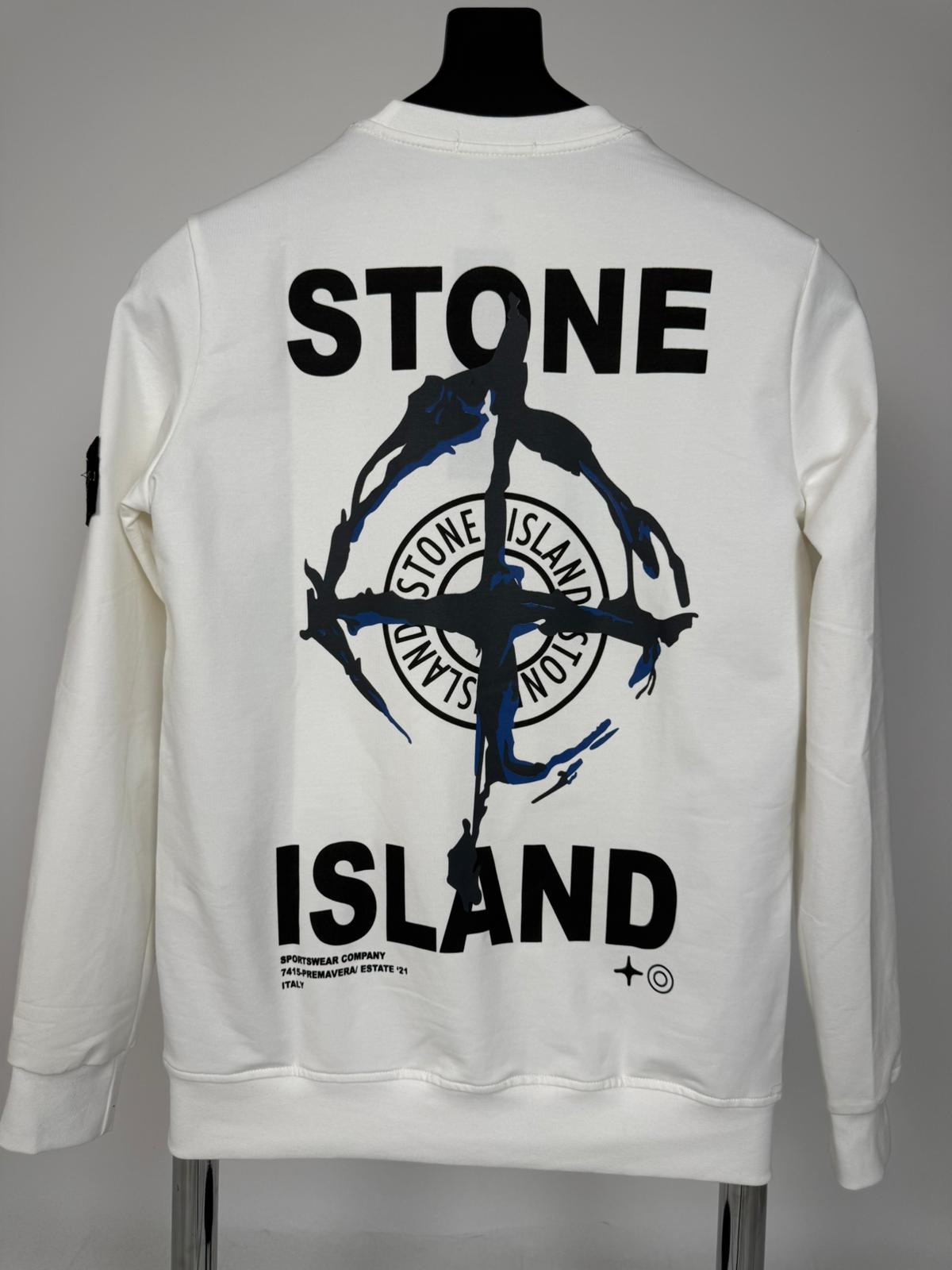 Stone Island Beyaz Sweatshirt - Görsel 3