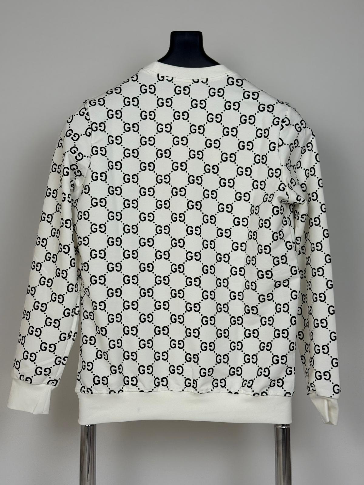Gucci Beyaz Nakış Baskılı Sweatshirt - Görsel 2