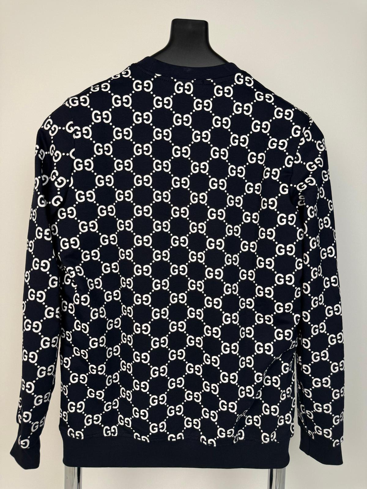Gucci Lacivert Nakış Baskılı Sweatshirt - Görsel 2