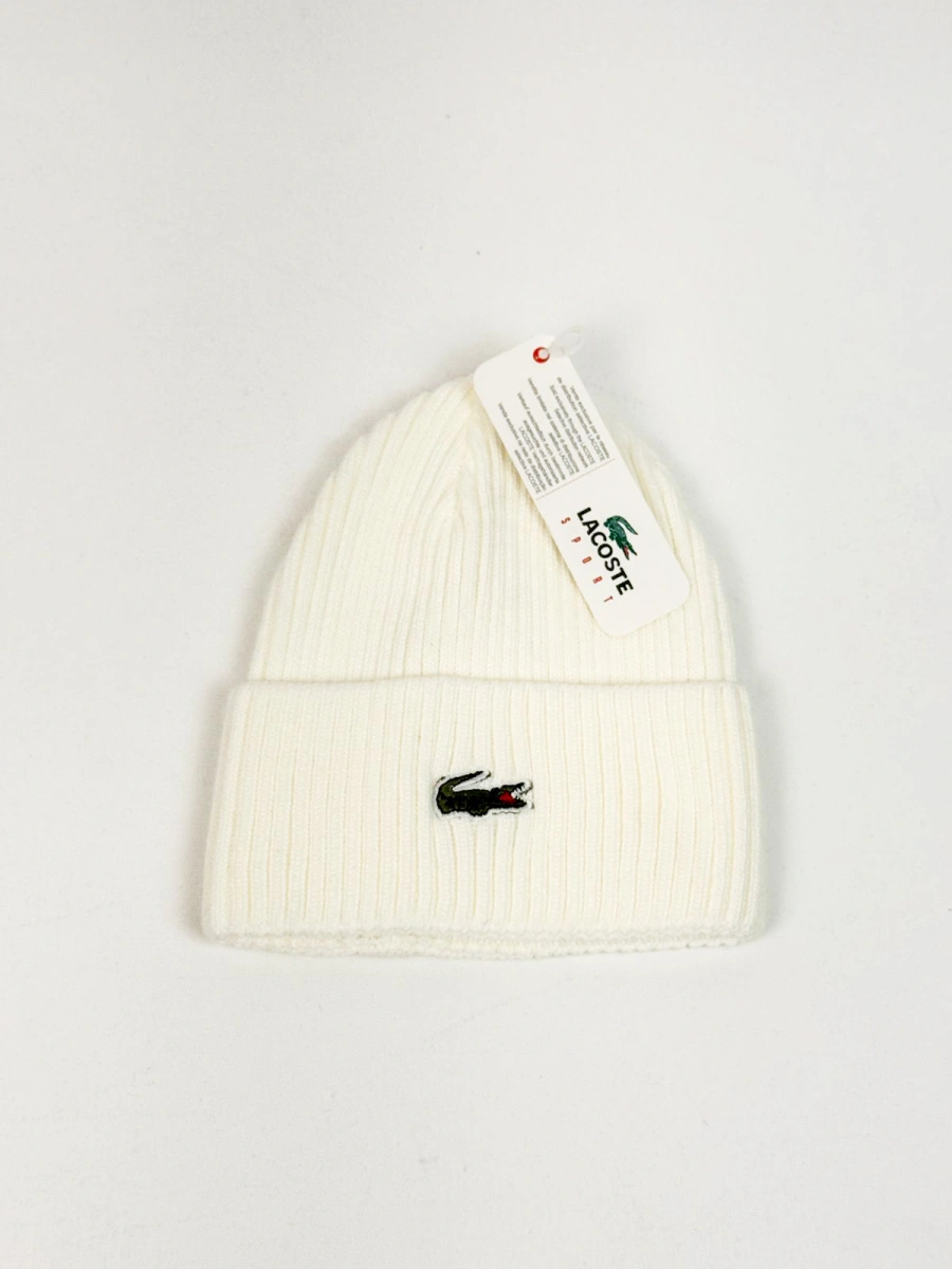 LACOSTE BEYAZ BERE - Görsel 1