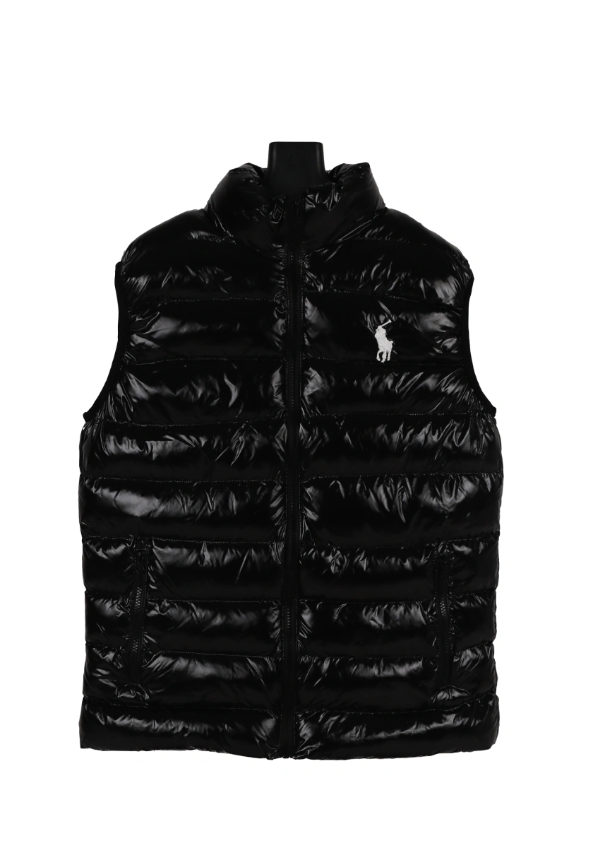 Polo Siyah Parlak Yelek - Görsel 1