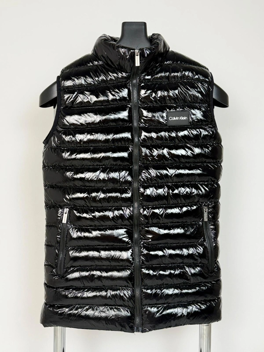 Calvin Klein Siyah Parlak Yelek - Görsel 1