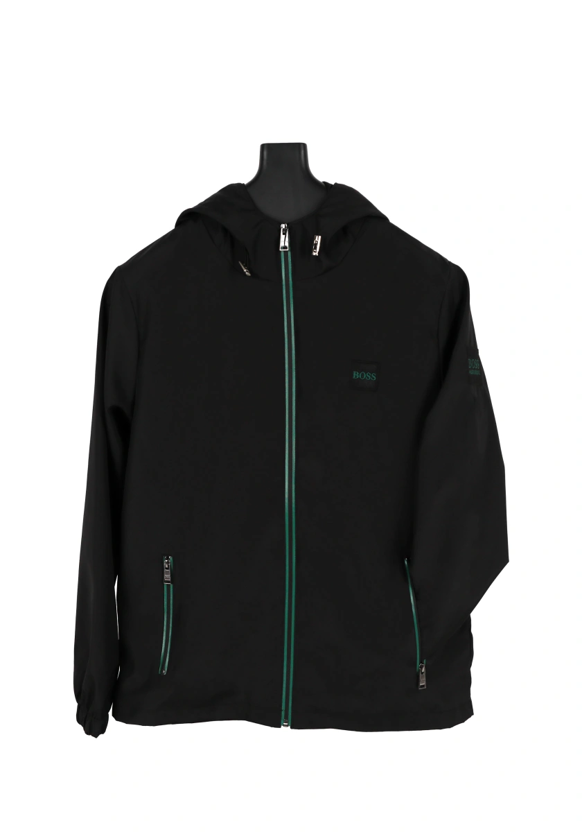 Hugo Boss Siyah Yağmurluk - Görsel 1