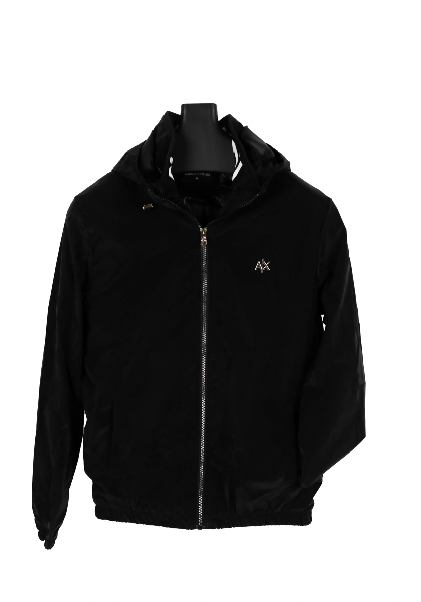 Armani Exchange Siyah Yağmurluk - Görsel 1